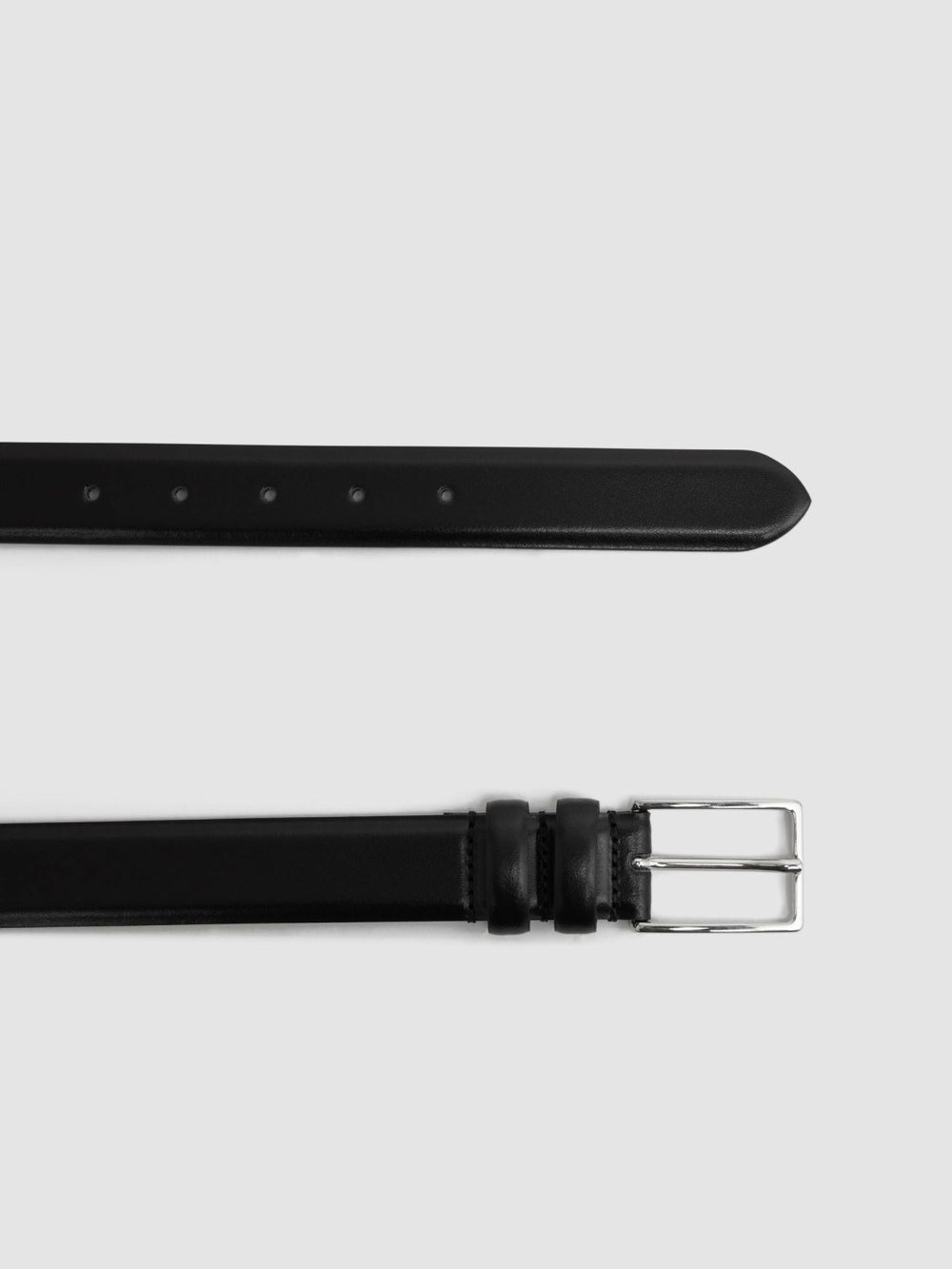 Smooth Leather Belt Black | Men