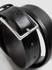 Smooth Leather Belt Black | Men