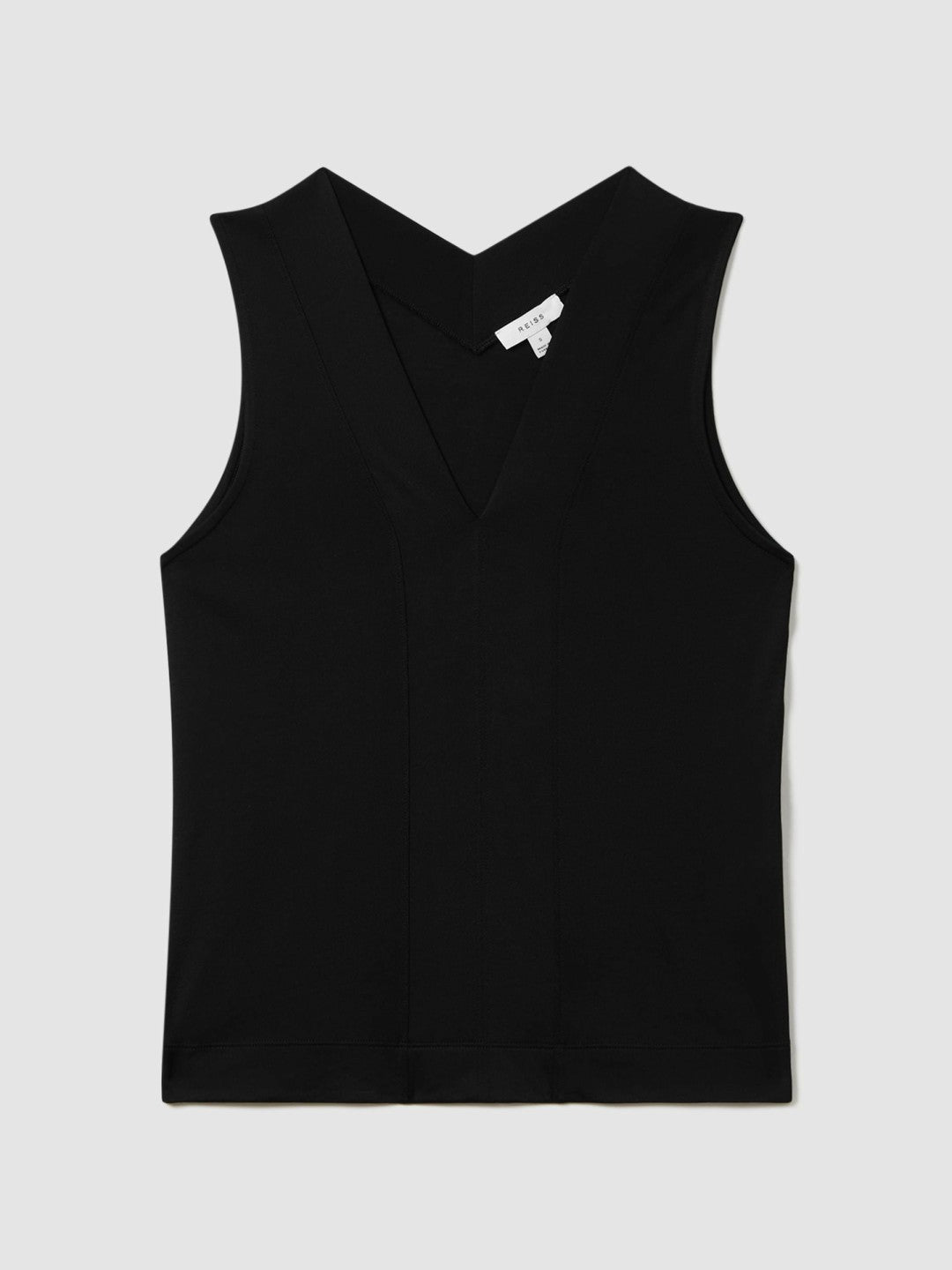 V-Neck Shell Top Black | Women