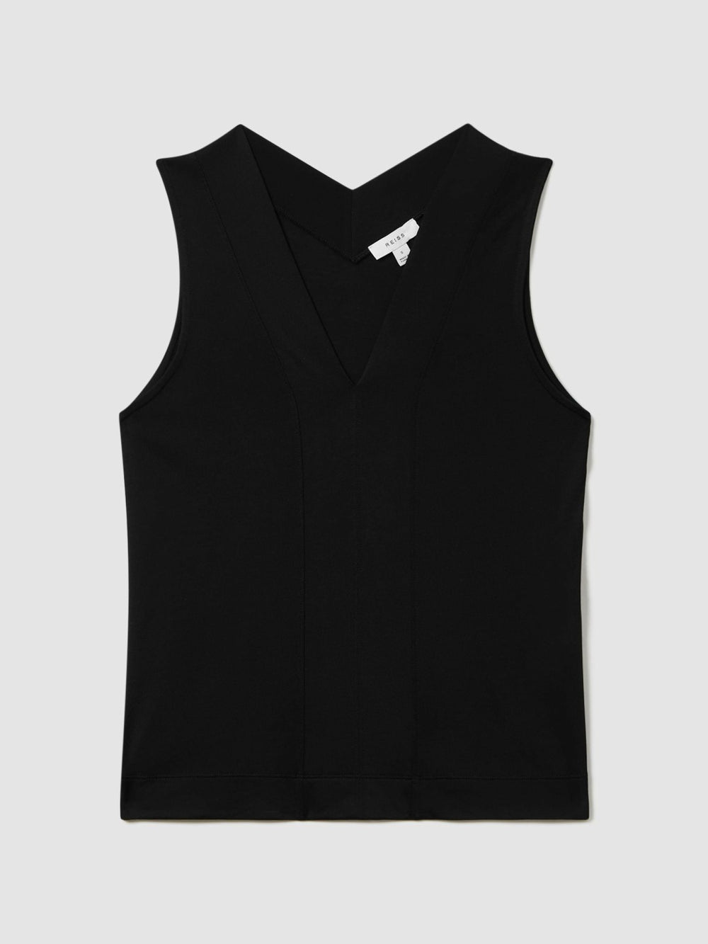 V-Neck Shell Top Black | Women