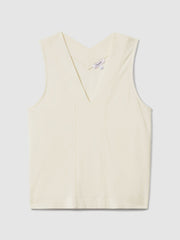 V-Neck Shell Top Ivory | Women