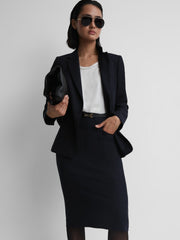 Tailored Pencil Skirt Navy | Women