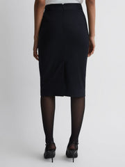 Tailored Pencil Skirt Navy | Women