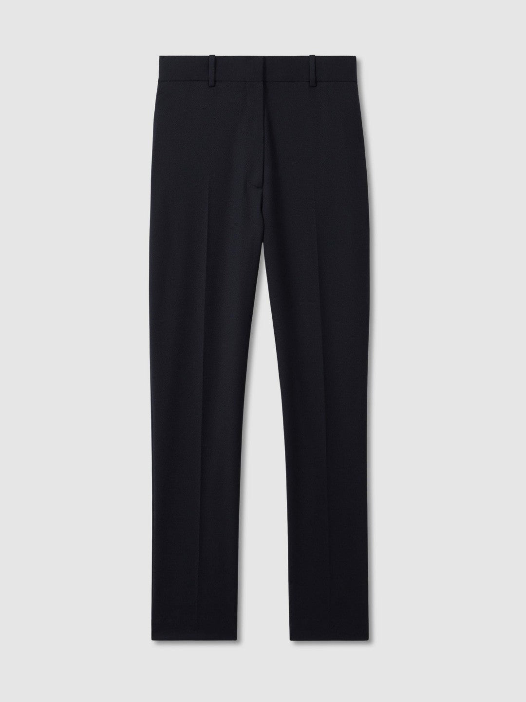 Petite Wool-Blend Tailored Flared Suit Trousers Navy | Women