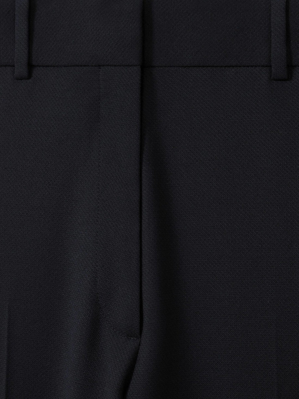 Petite Wool-Blend Tailored Flared Suit Trousers Navy | Women