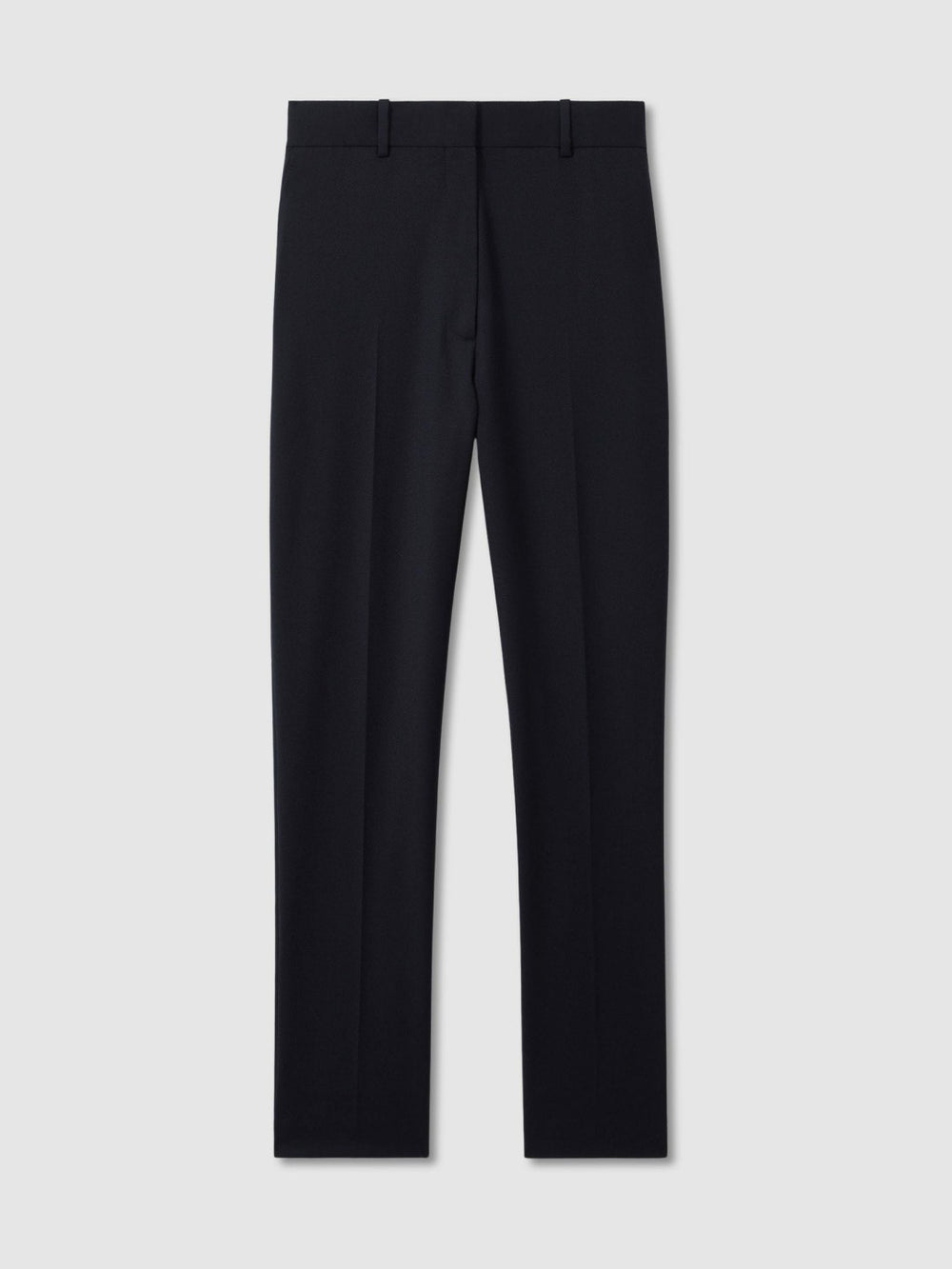 Wool-Blend Tailored Flared Suit Trousers Navy | Women