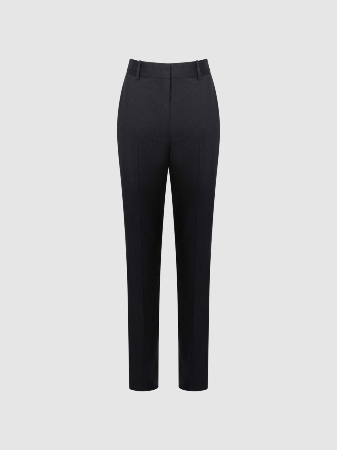 Petite Wool Blend Tapered Suit Trousers Navy | Women