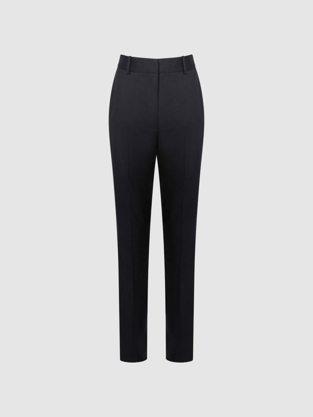 Petite Wool Blend Tapered Suit Trousers Navy | Women