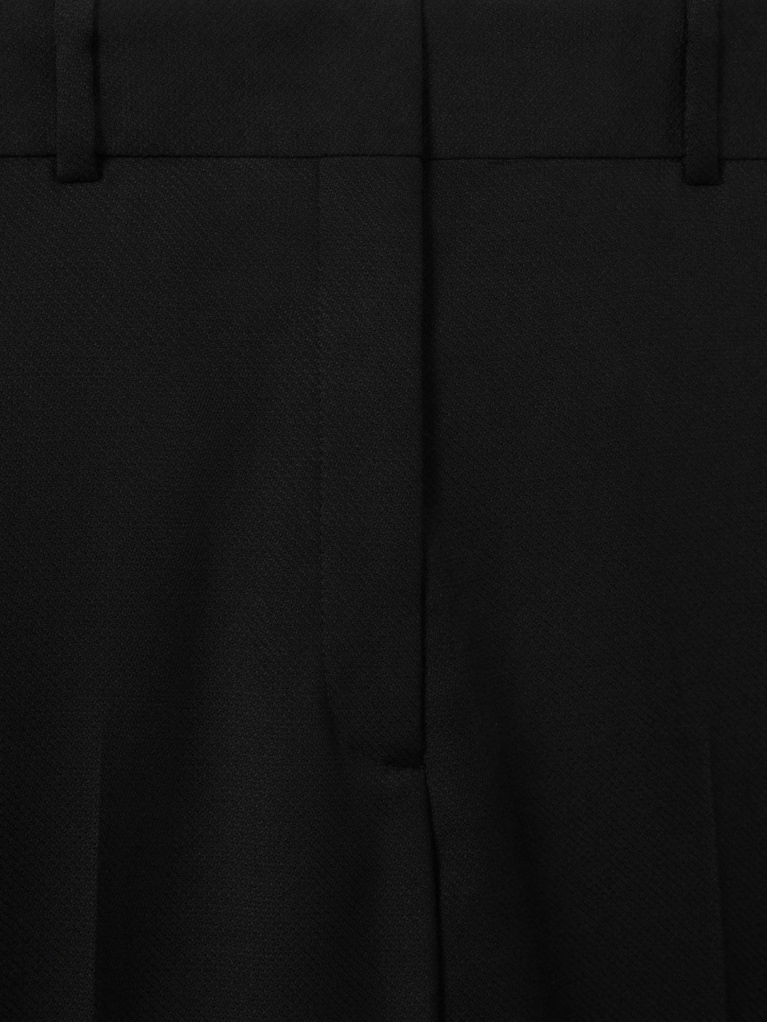 Petite Wool Blend Tapered Suit Trousers Black | Women