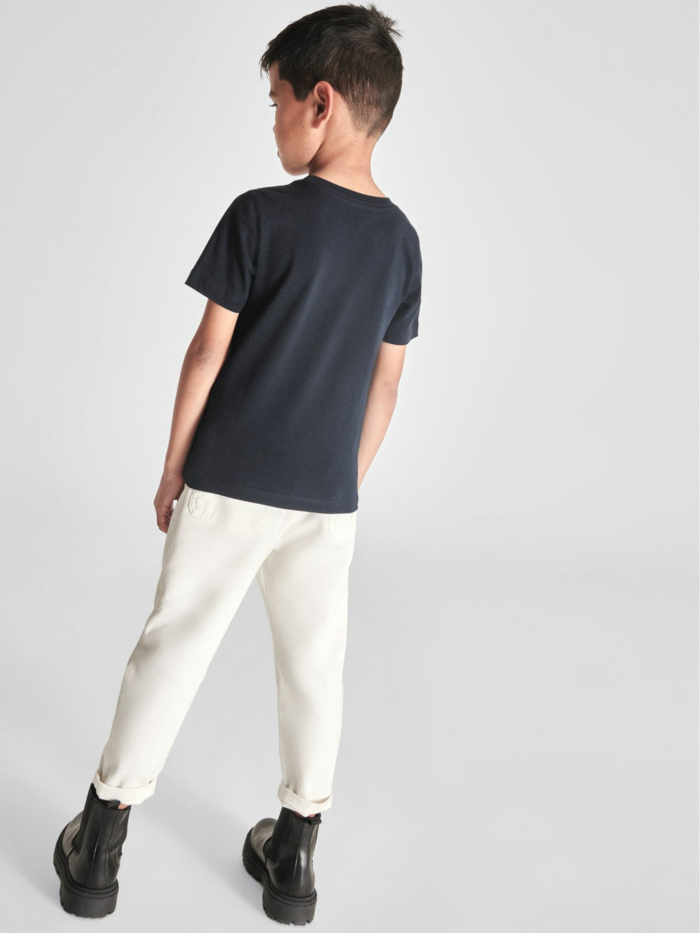 4-9 yrs Crew Neck T-Shirt Navy | Children & Baby