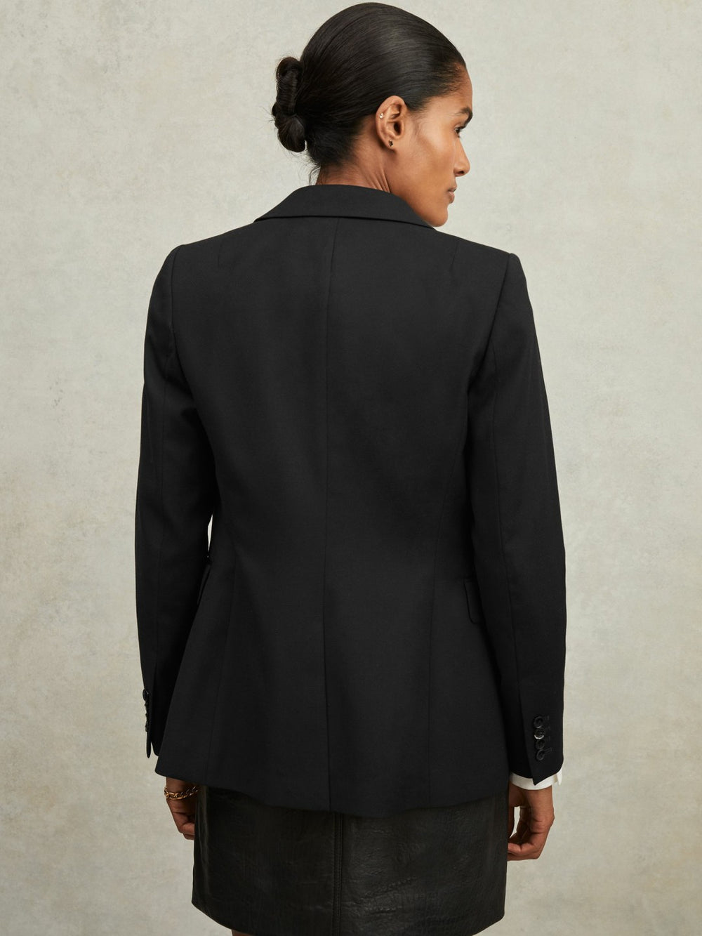 Petite Single Breasted Suit Blazer Black | Women