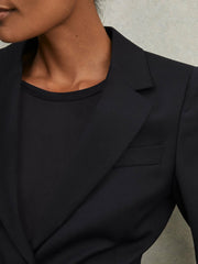 Single Breasted Suit Blazer Navy | Women