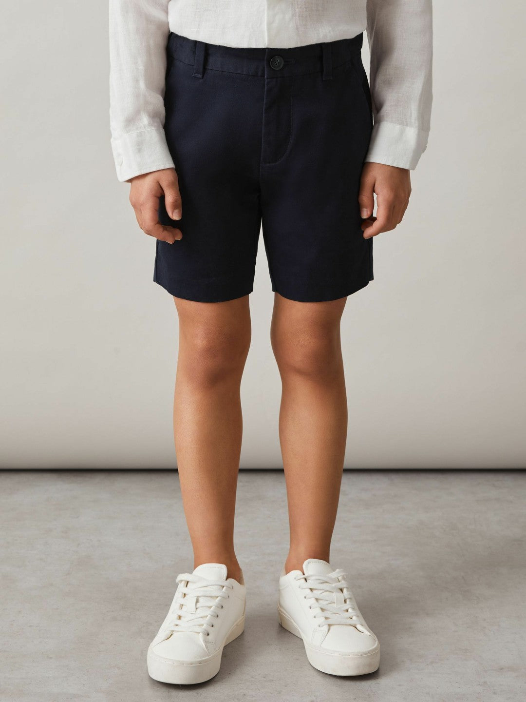 3-9 yrs Cotton Chino Shorts with Stretch Navy | Children & Baby