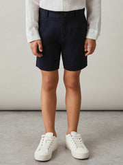 3-9 yrs Cotton Chino Shorts with Stretch Navy | Children & Baby