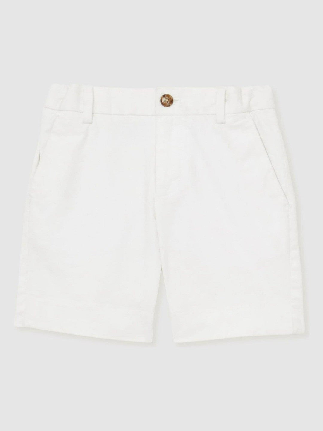 3-9 yrs Cotton Chino Shorts with Stretch White | Children & Baby