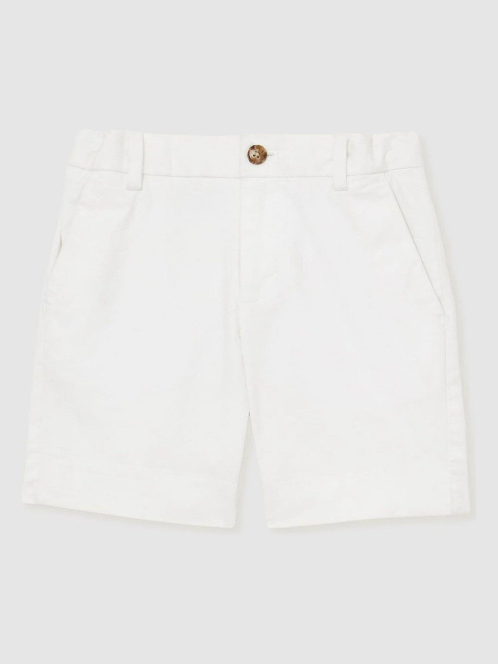 3-9 yrs Cotton Chino Shorts with Stretch White | Children & Baby