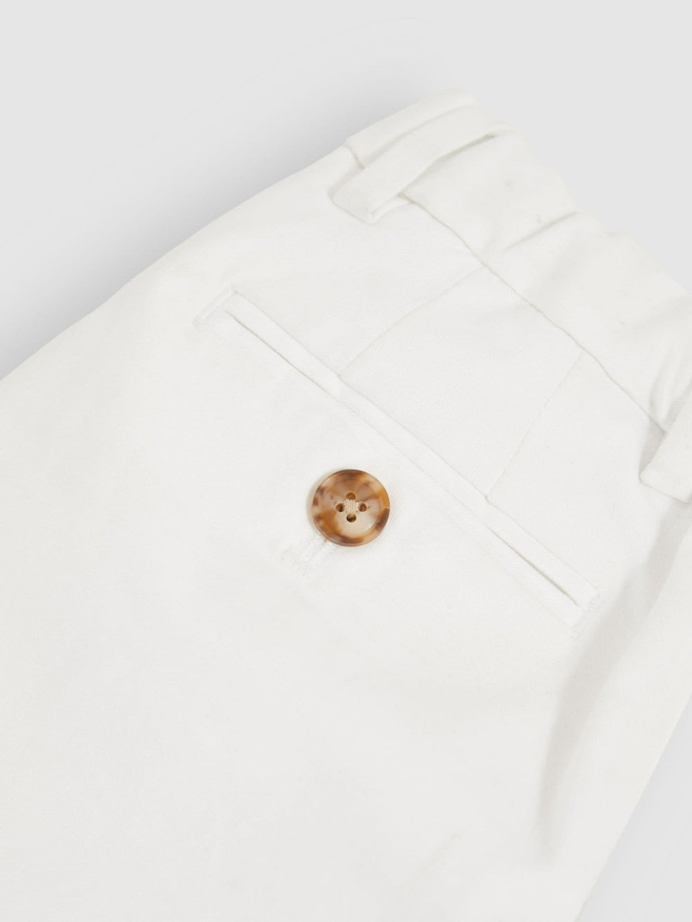 3-9 yrs Cotton Chino Shorts with Stretch White | Children & Baby