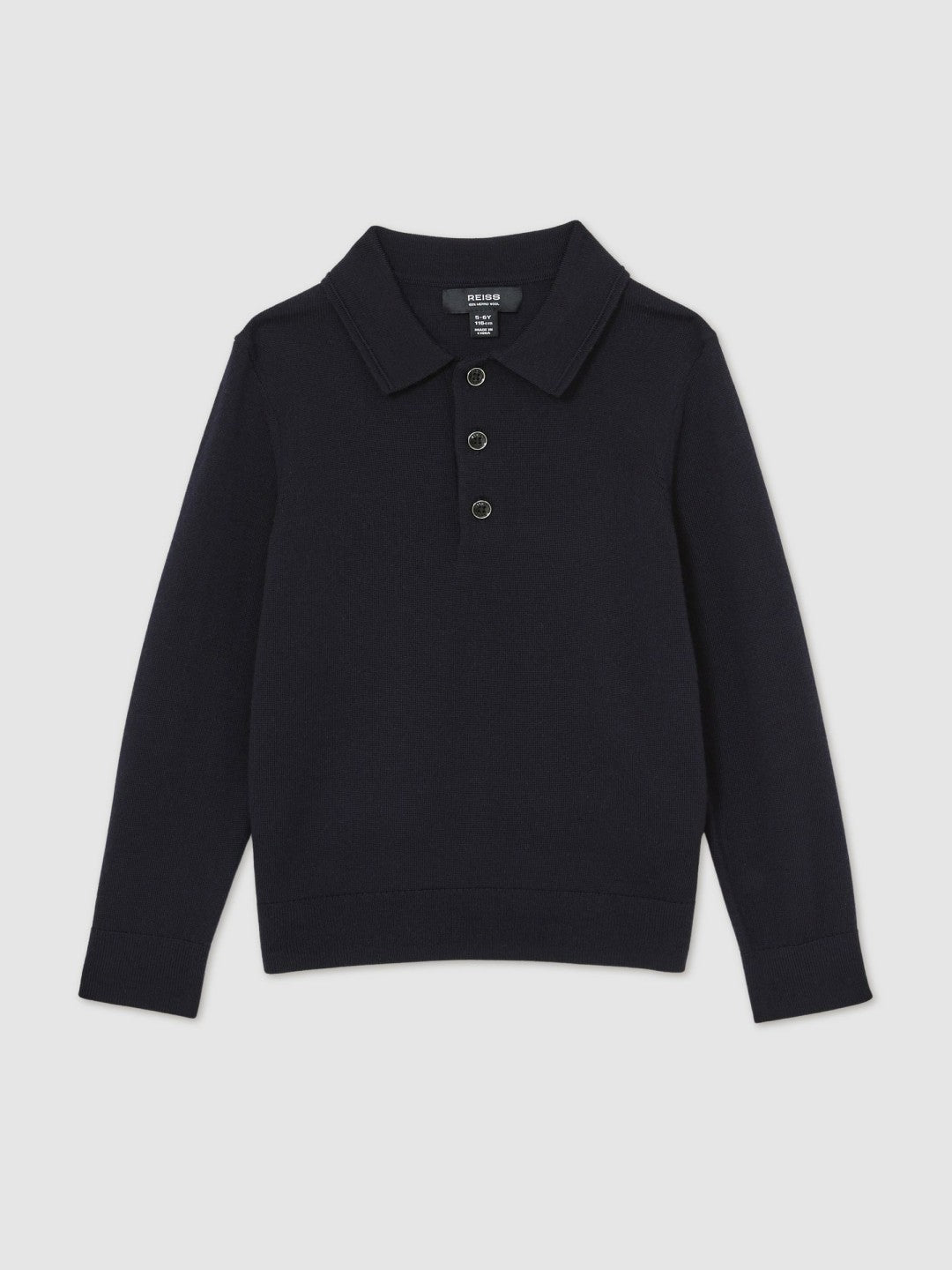 9-14 yrs Merino Wool Polo Shirt Navy | Children & Baby