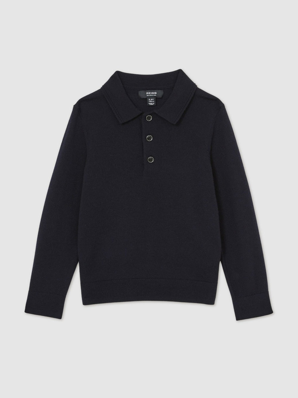 9-14 yrs Merino Wool Polo Shirt Navy | Children & Baby
