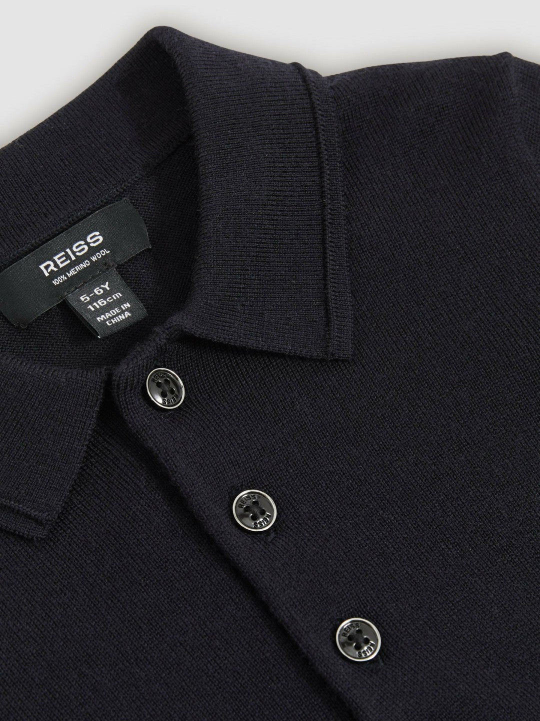 9-14 yrs Merino Wool Polo Shirt Navy | Children & Baby