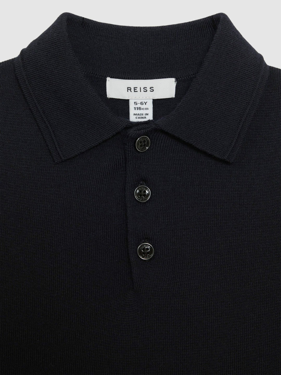 9-14 yrs Merino Wool Polo Shirt Navy | Children & Baby