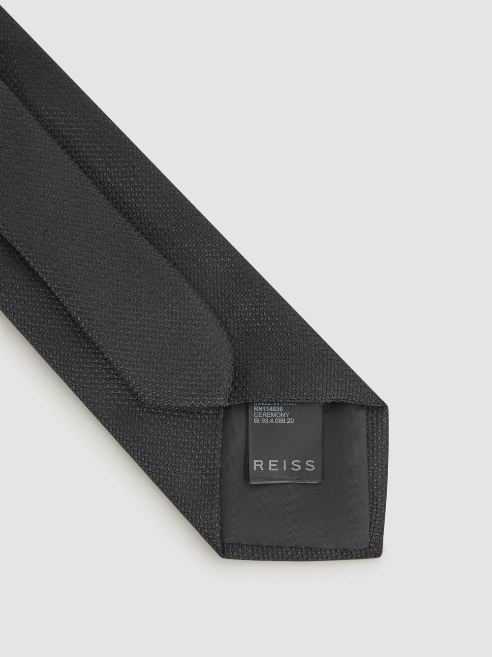 Textured Silk Blend Tie Black | Men