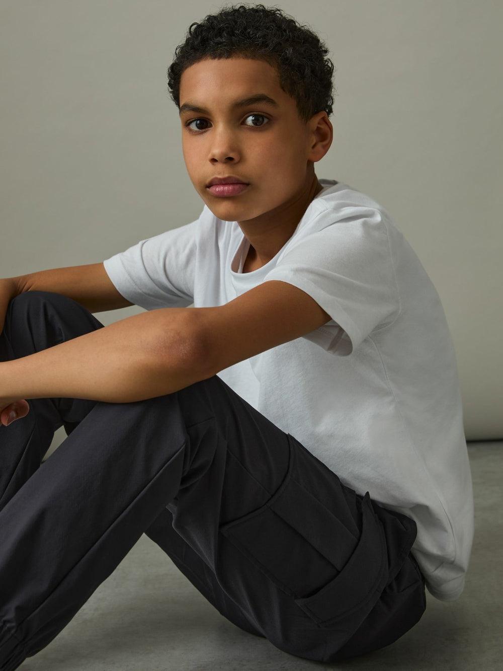 3-9 yrs Technical Drawstring Cuffed Cargo Trousers Navy | Children & Baby