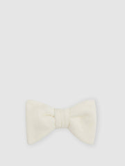 Velvet Bow Tie Ivory | Men