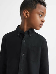 3-9 yrs Button Down Oxford Shirt Black | Children & Baby