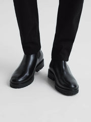 Leather Chelsea Boots Black | Men