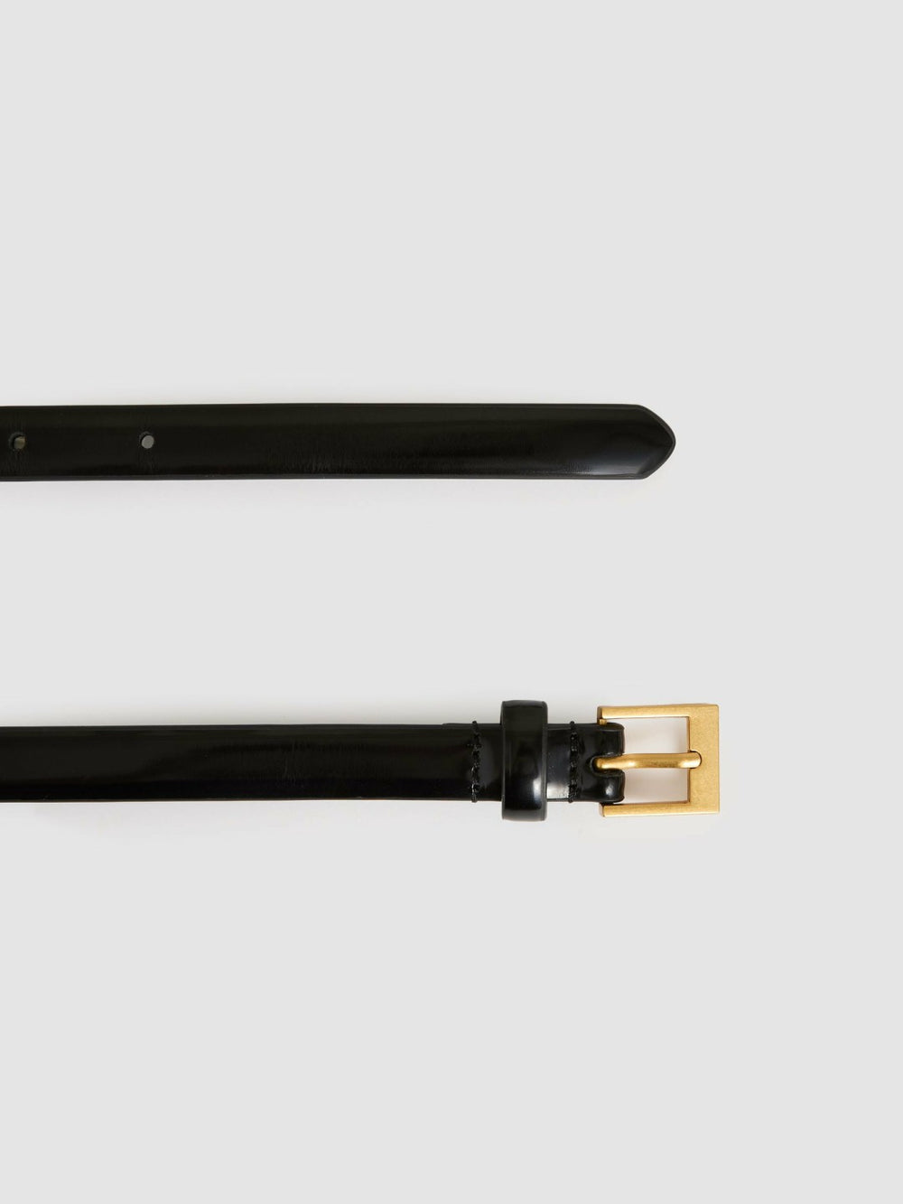 Thin Leather Belt Black | Women