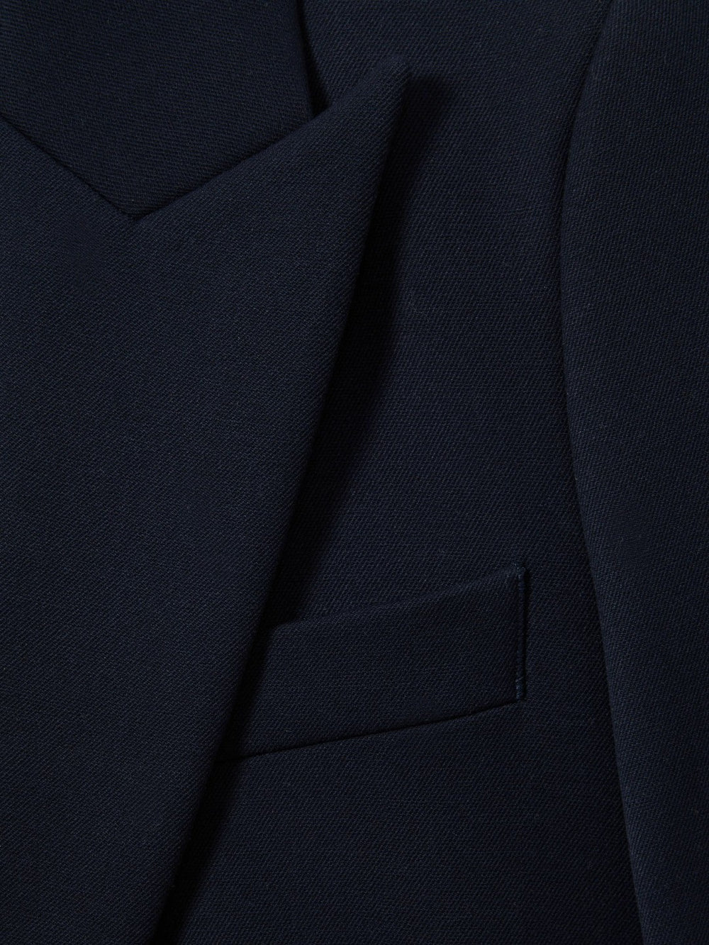 Tailored Single Breasted Suit Blazer Navy | Women