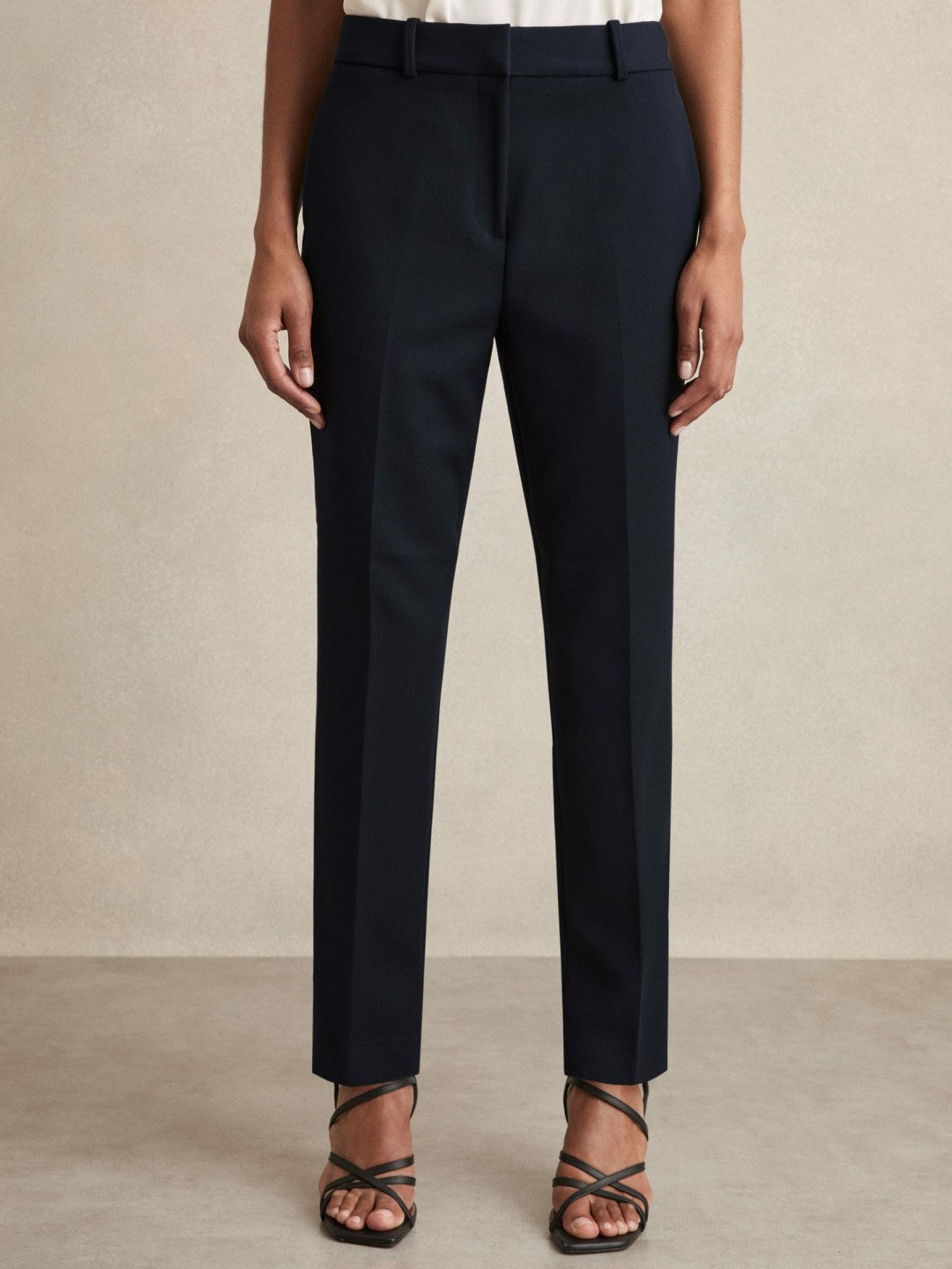 Slim Fit Suit Trousers Navy | Women