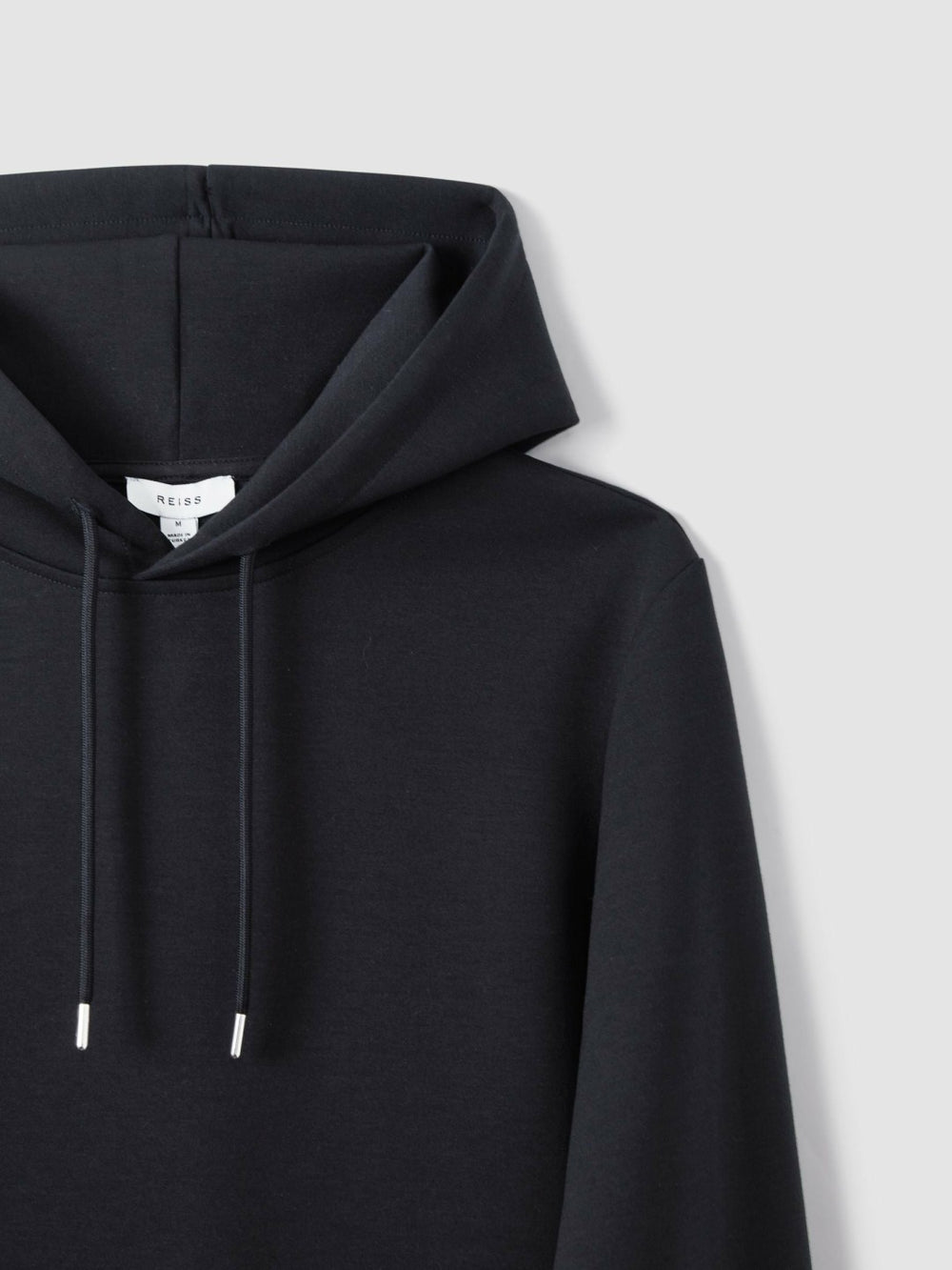 Interlock Jersey Drawstring Hoodie Navy Blue | Men