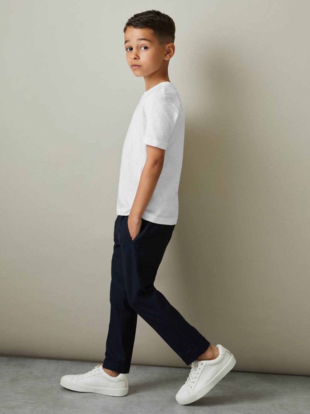 3-9 yrs Three Pack Of Crew Neck T-Shirts White | Children & Baby