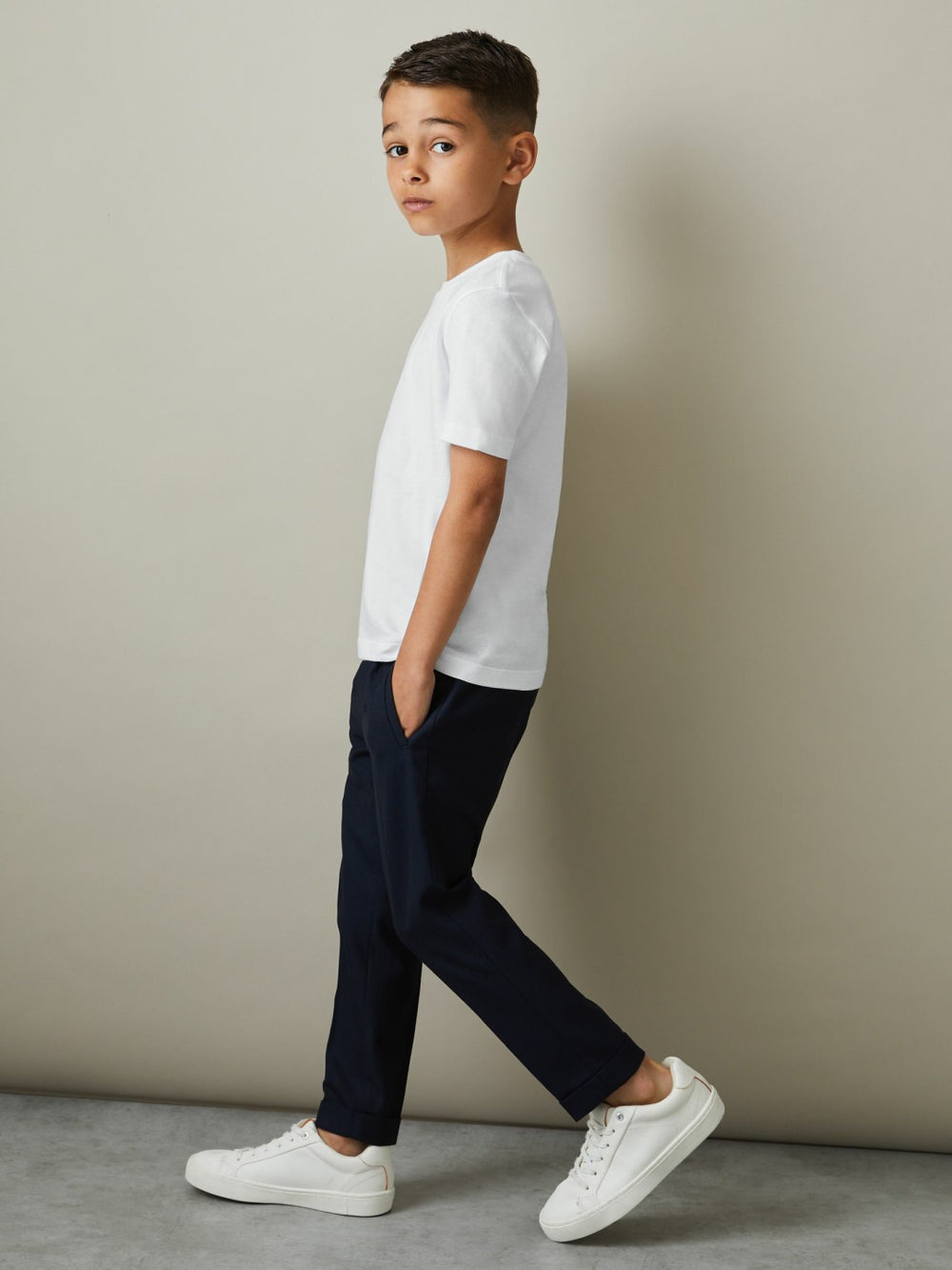 3-9 yrs Three Pack Of Crew Neck T-Shirts White | Children & Baby