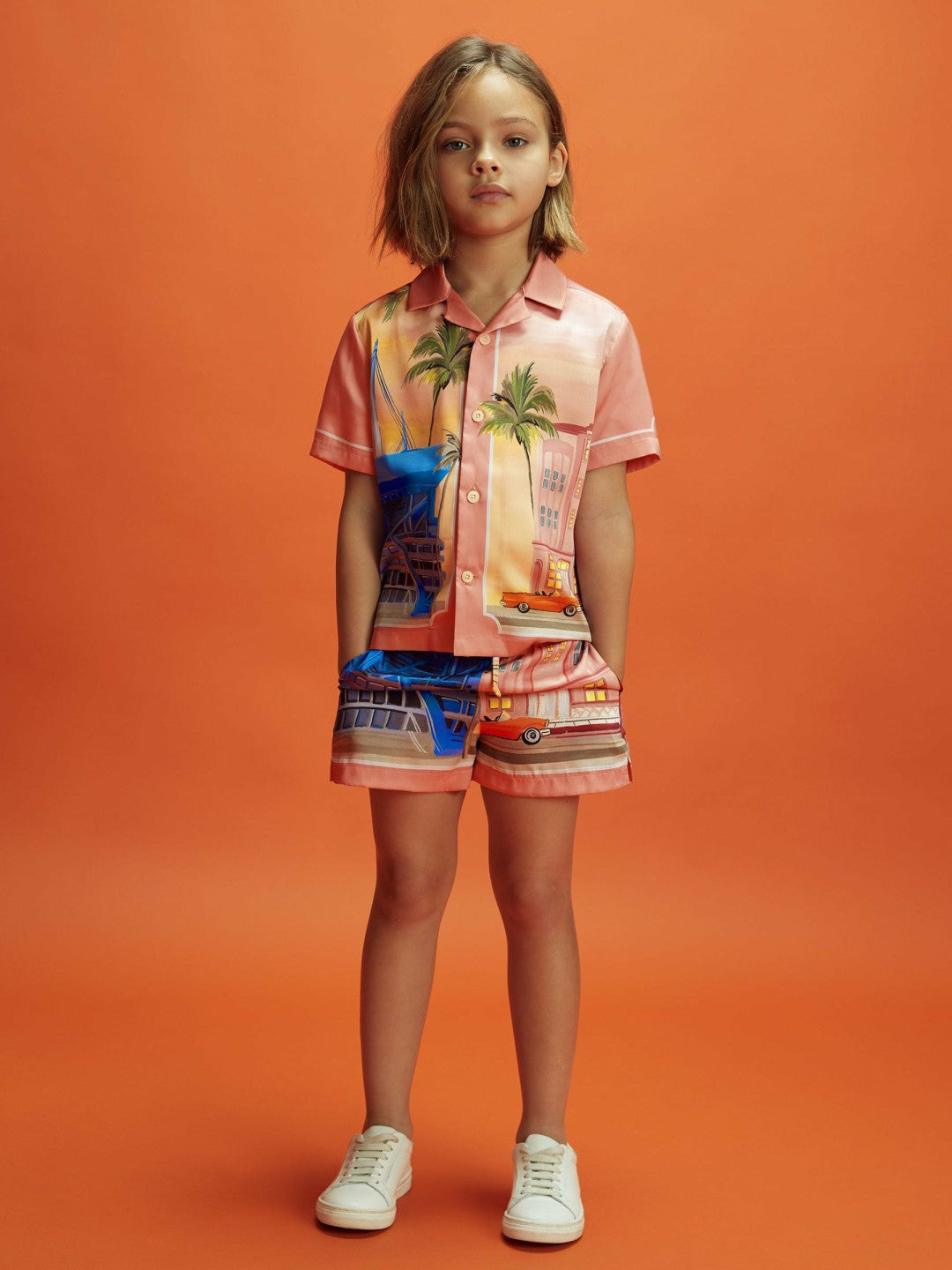 Junior McLaren F1 Miami Drawstring Shorts Pink Multi | Children & Baby