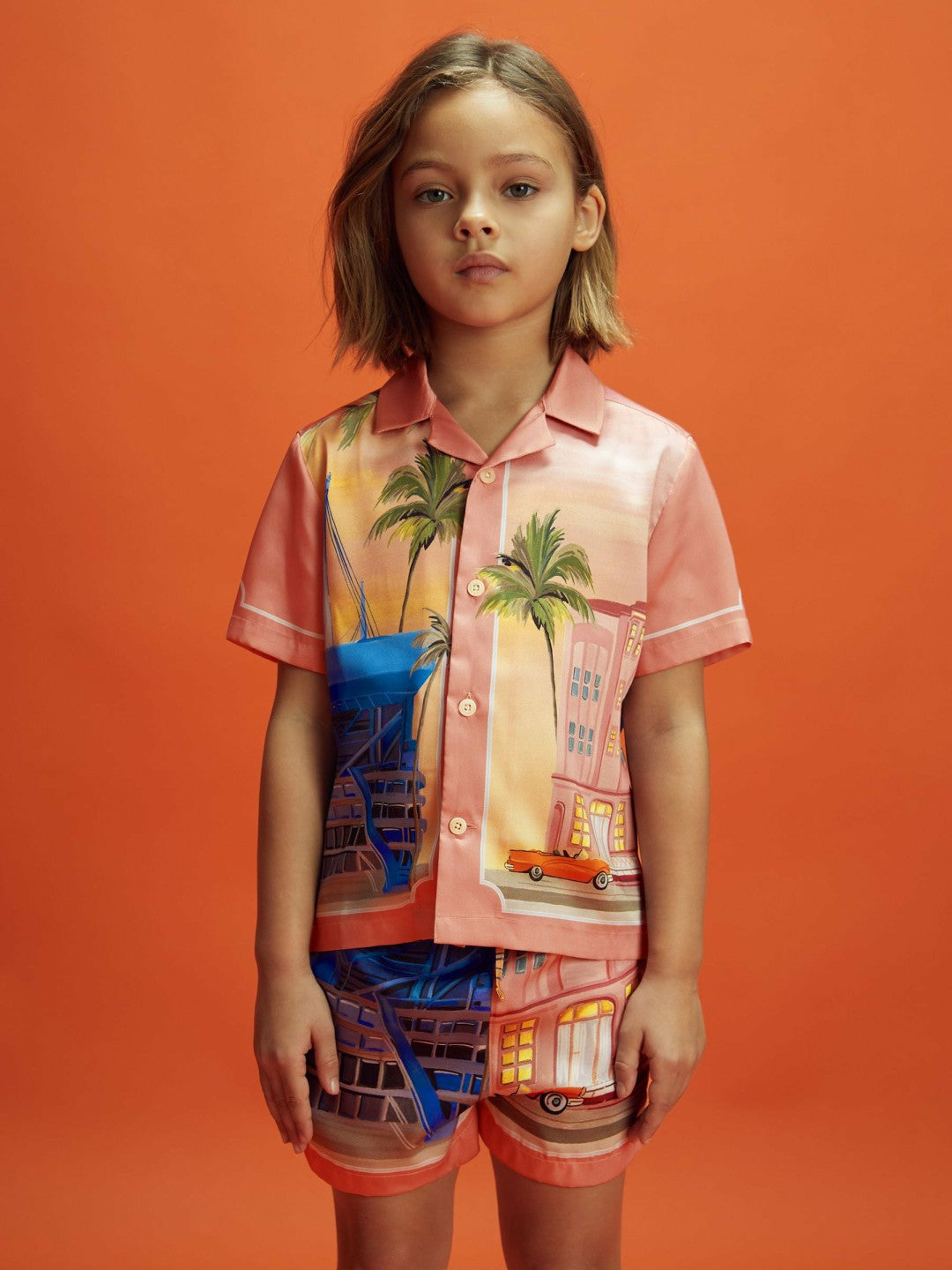Junior McLaren F1 Miami Drawstring Shorts Pink Multi | Children & Baby