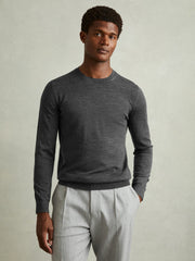 Pack of Two Merino Wool Jumpers Derby Grey Marl | Men