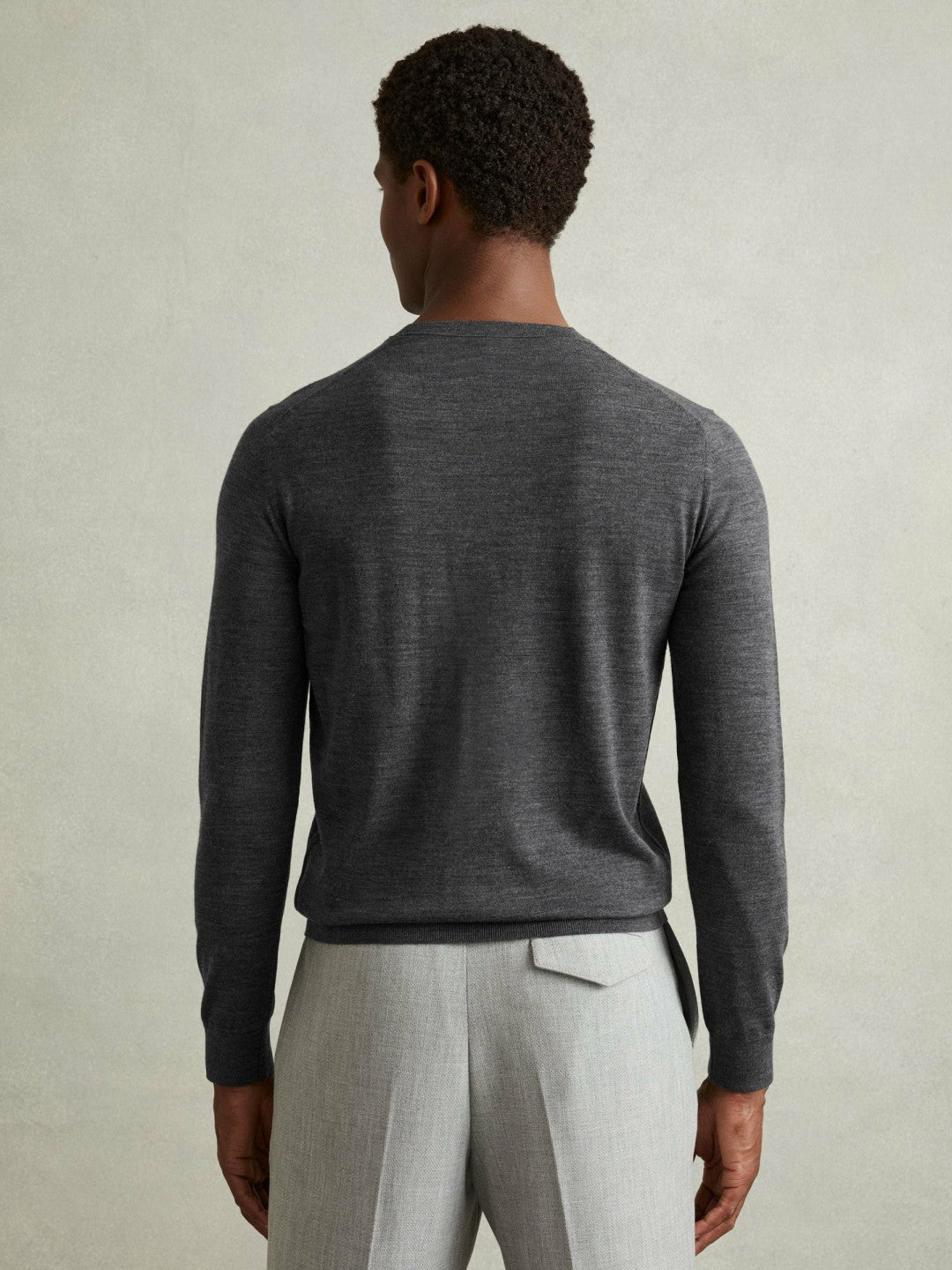 Pack of Two Merino Wool Jumpers Derby Grey Marl | Men