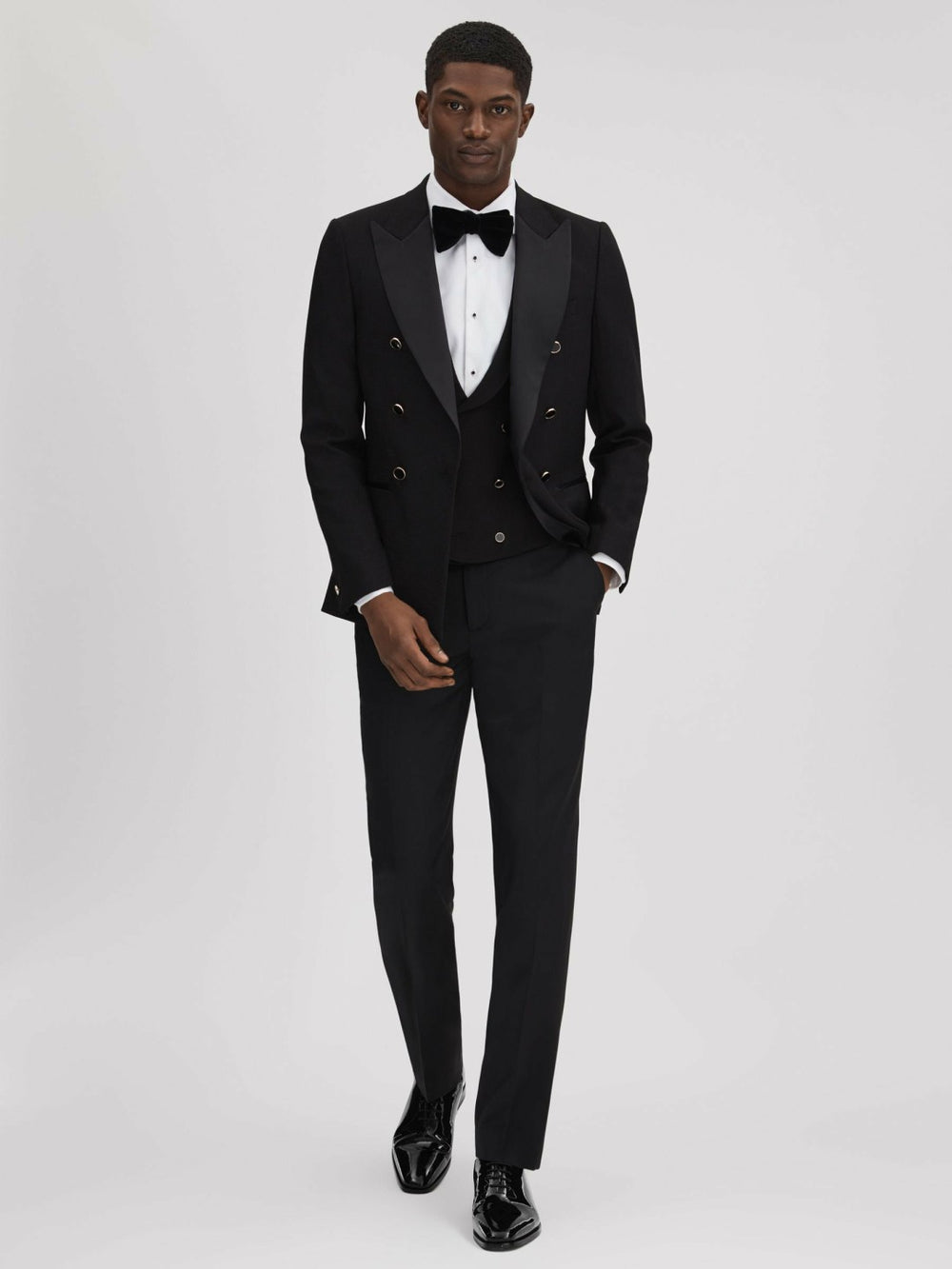 Patent Leather Lace-Up Shoes Black | Men