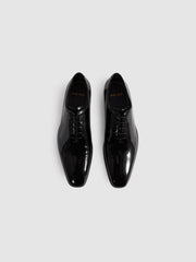 Patent Leather Lace-Up Shoes Black | Men