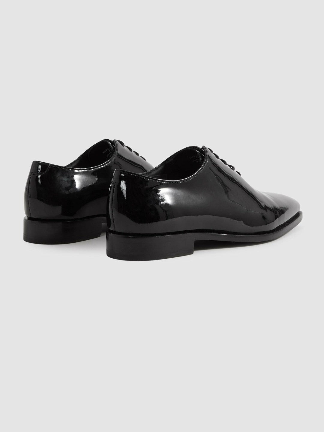 Patent Leather Lace-Up Shoes Black | Men