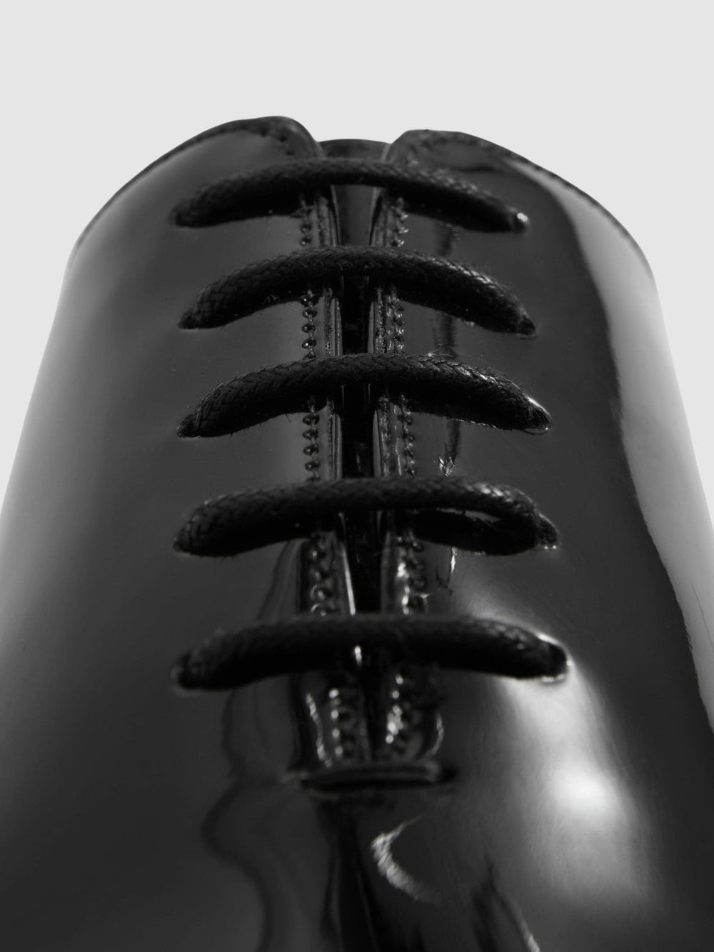 Patent Leather Lace-Up Shoes Black | Men