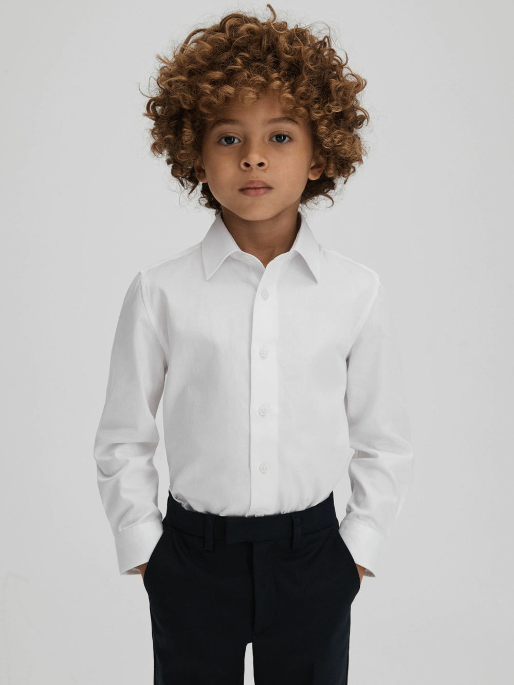 3-9 yrs Slim Fit Cotton Shirt White | Children & Baby