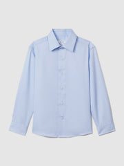 3-9 yrs Slim Fit Cotton Shirt Soft Blue | Children & Baby
