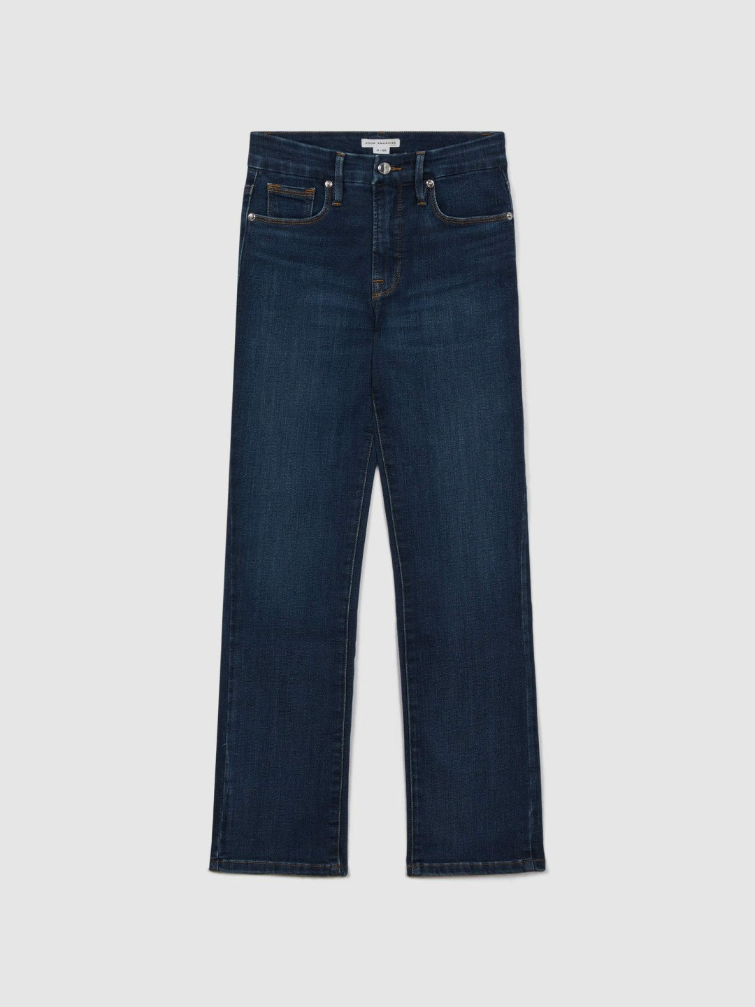 Good American Slim Fit Cropped Jeans Blue | Women