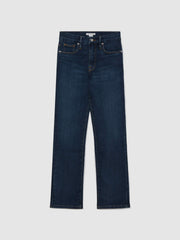 Good American Slim Fit Cropped Jeans Blue | Women