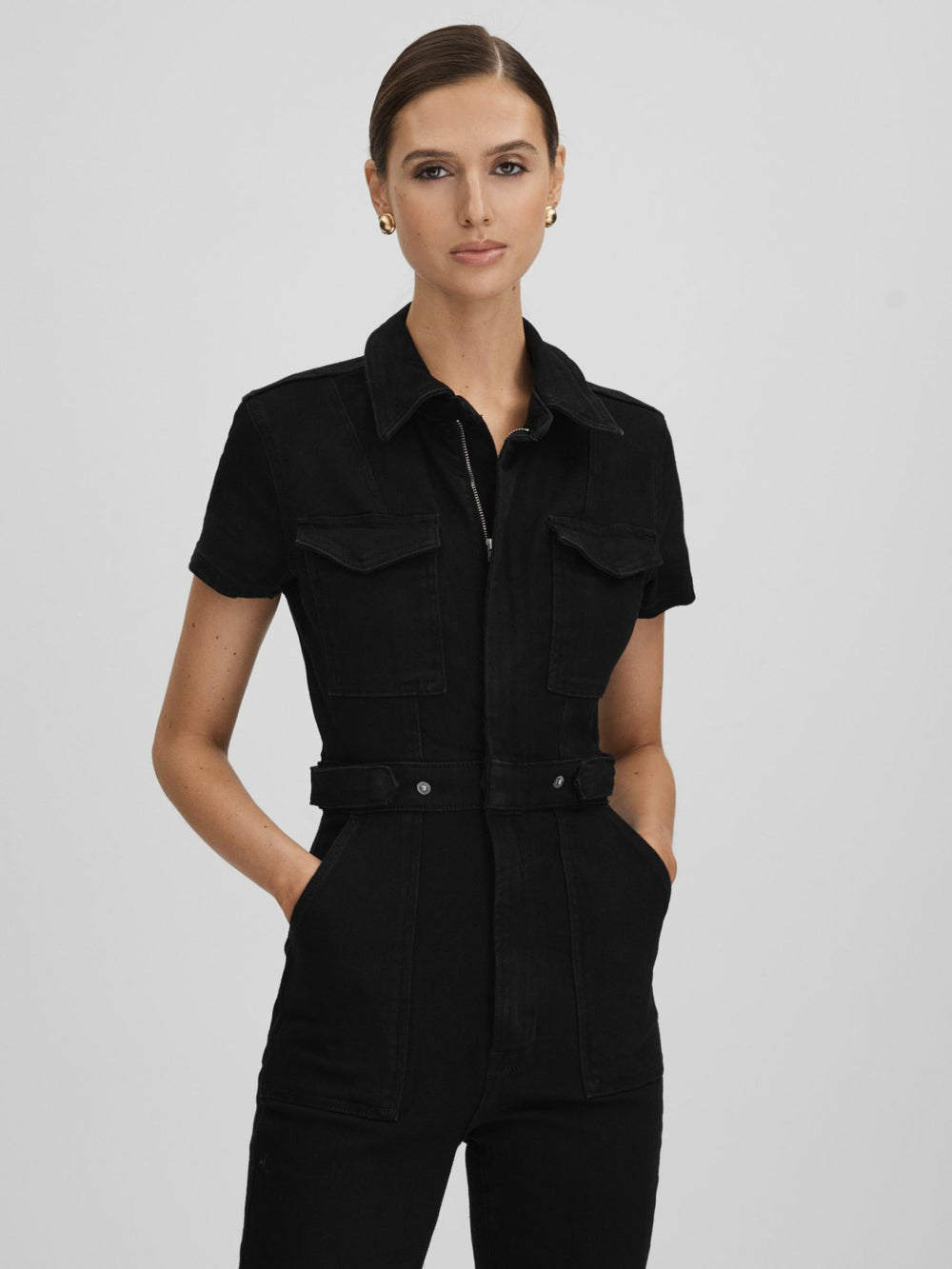 Good American Denim Jumpsuit Black | Women