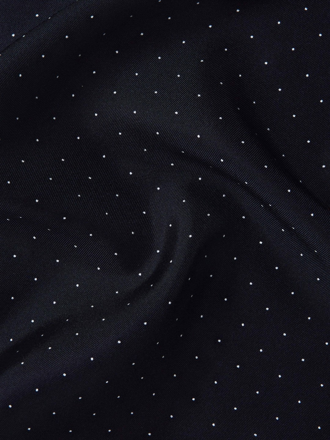 Polka Dot Silk Pocket Square Navy | Men